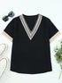 Relaxed Fit Lace Trim T-Shirt