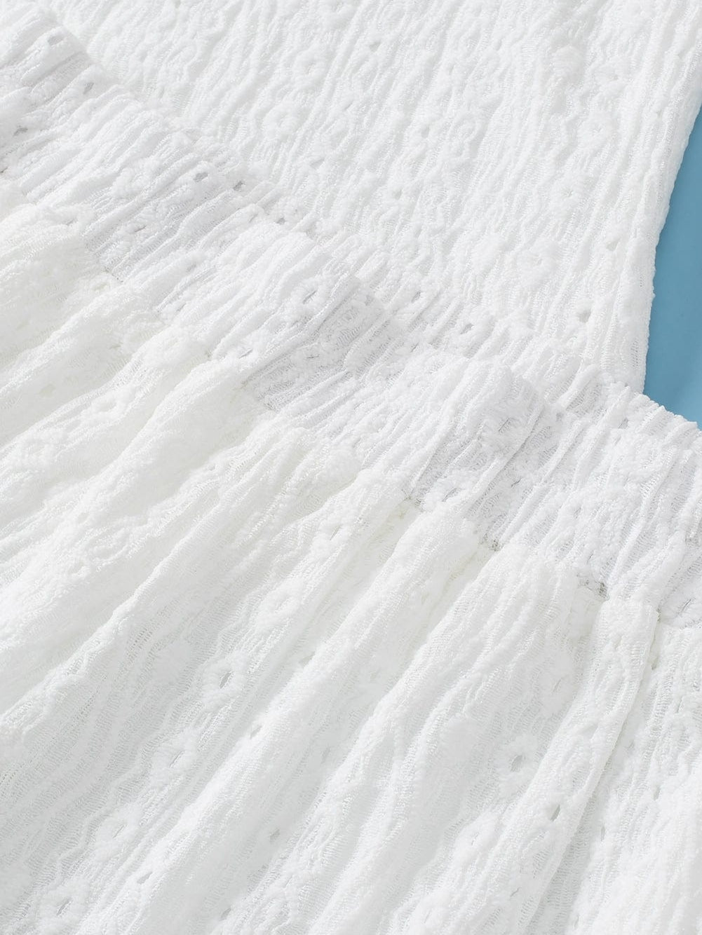 White Eyelet Playsuit