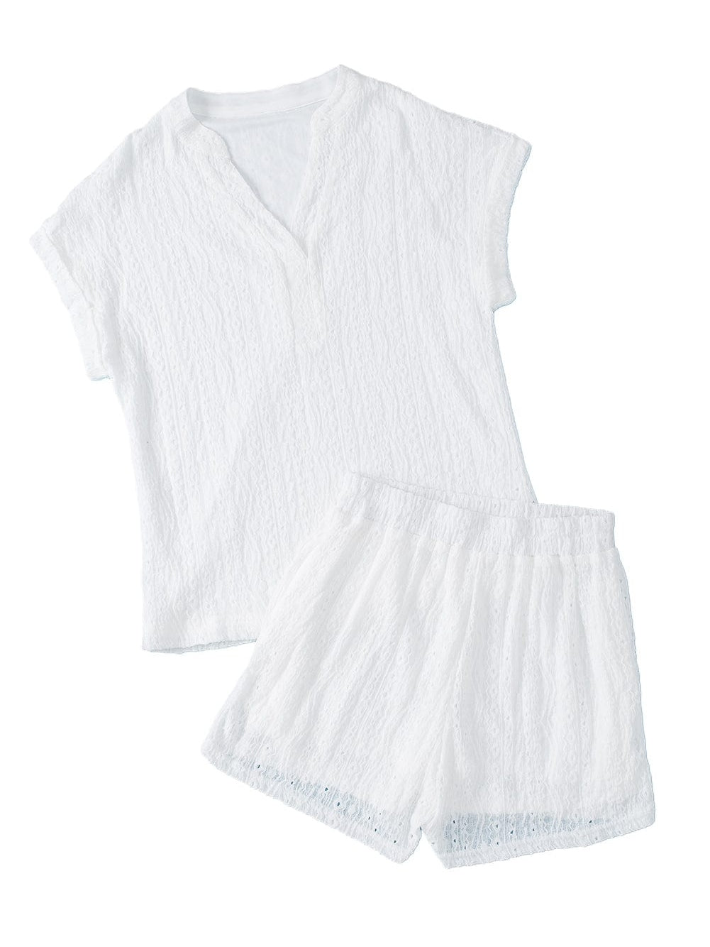 White Eyelet Playsuit