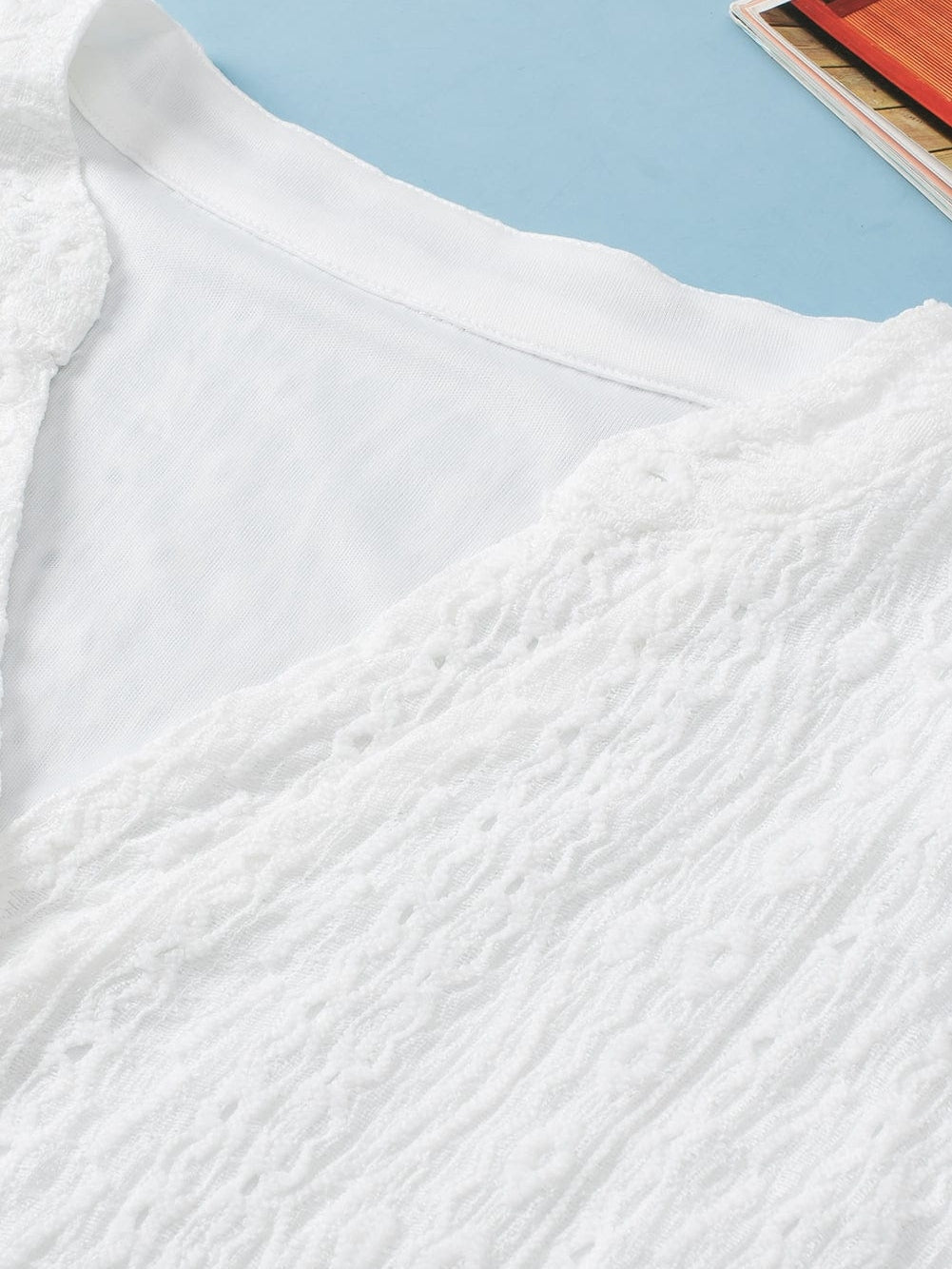 White Eyelet Playsuit