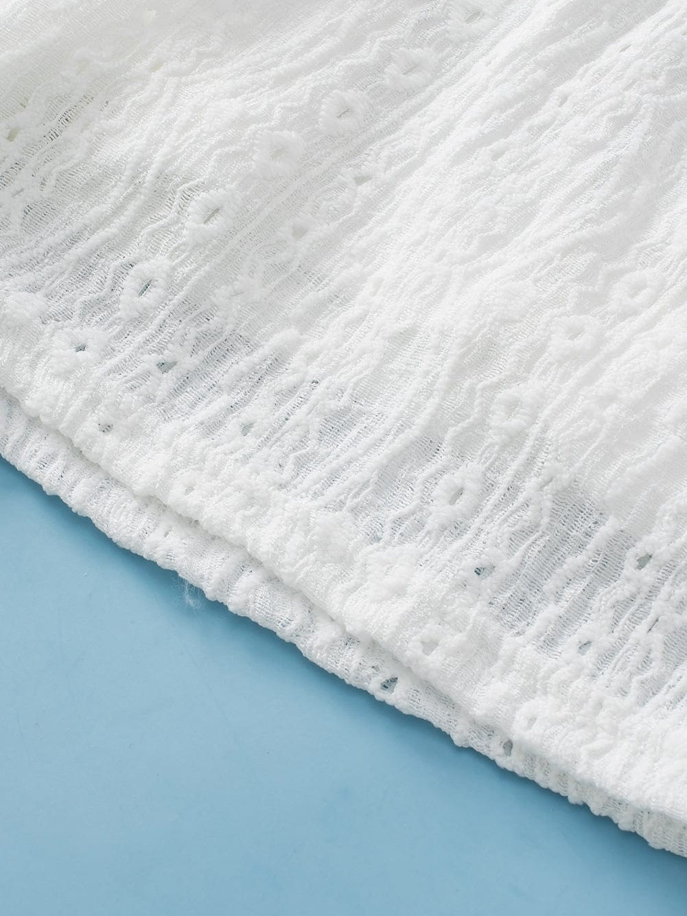White Eyelet Playsuit