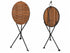 DemarForge Folding Table 4129 - Stackable - European Chestnut Wood Clear Coated