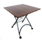 DemarForge Folding Square Table 4114 - Stackable - European Chestnut Wood Clear Coated