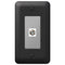 Placa de pared con conector para cable Devon Black Steel - 1