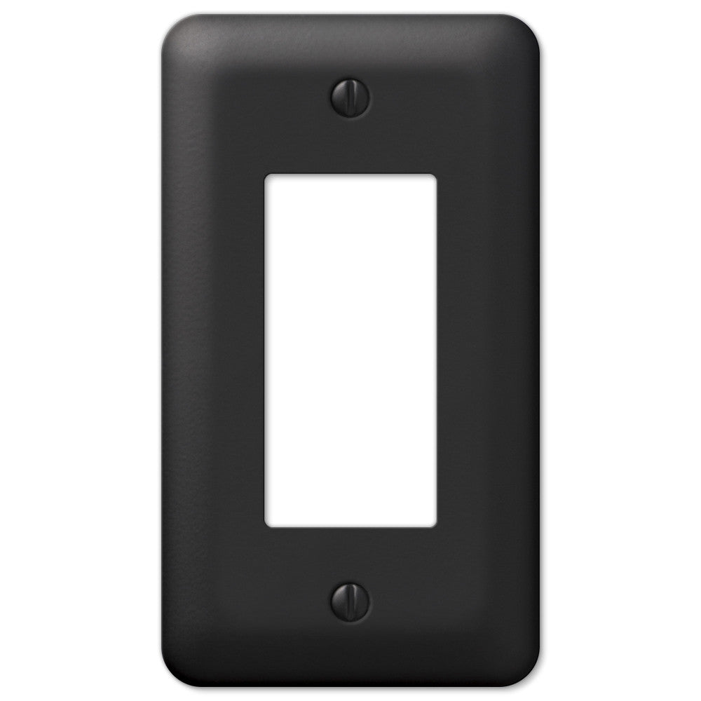 Devon Black Steel - Placa de pared con 1 balancín
