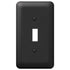 Devon Black Steel - Placa de pared con 1 palanca