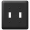 Devon Black Steel - Placa de pared con 2 palancas