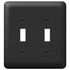 Devon Black Steel - Placa de pared con 2 palancas