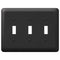 Devon Black Steel - Placa de pared con 3 palancas
