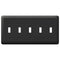 Devon Black Steel - Placa de pared con 5 palancas