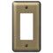Devon Brushed Brass Steel - 1 Rocker Wallplate