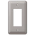Placa de pared basculante de acero niquelado cepillado Devon - 1