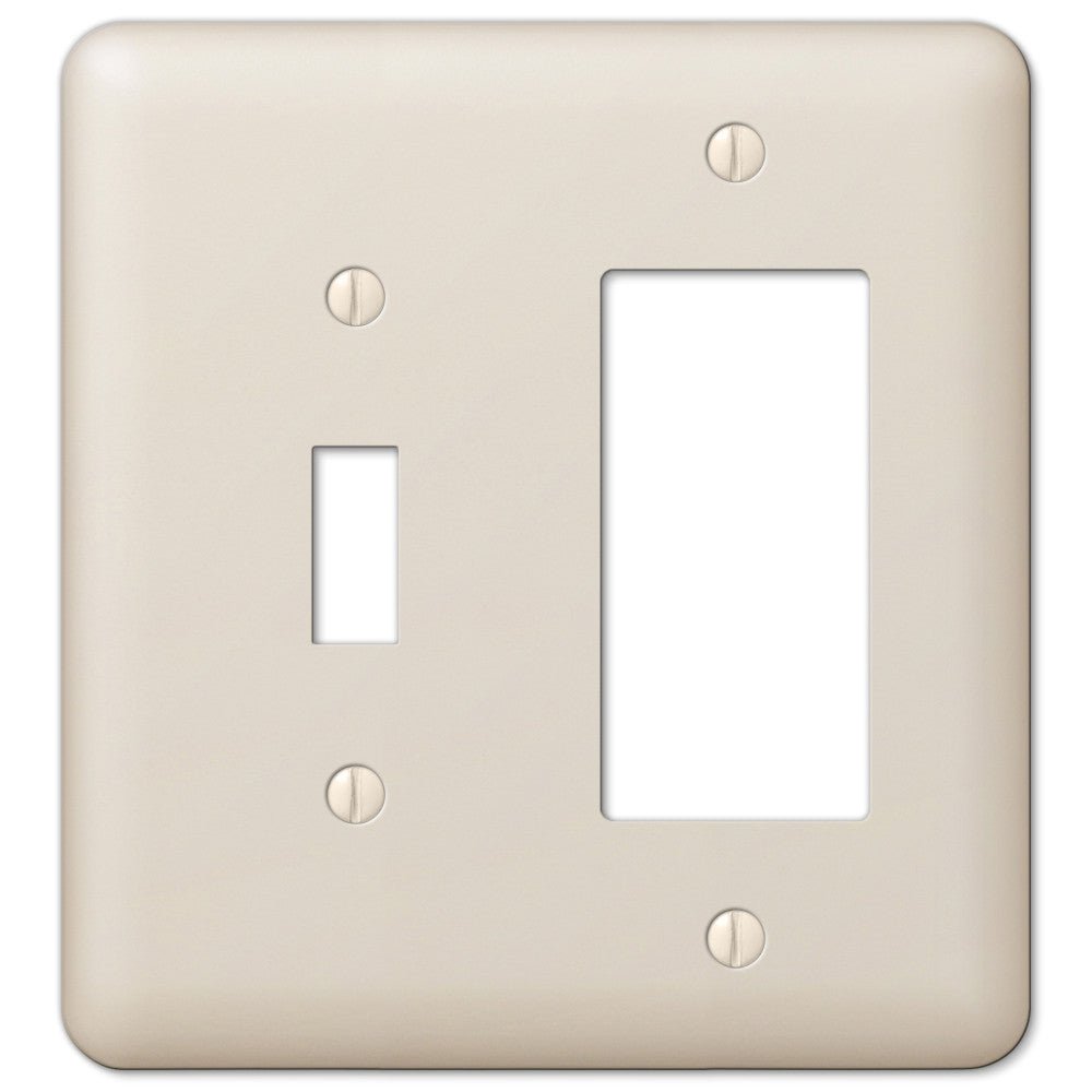 Devon Light Almond Steel - 1 palanca / 1 placa de pared basculante
