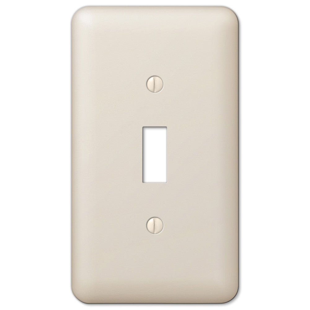 Devon Light Almond Steel - Placa de pared con 1 palanca