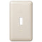 Devon Light Almond Steel - Placa de pared con 1 palanca