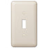 Devon Light Almond Steel - Placa de pared con 1 palanca