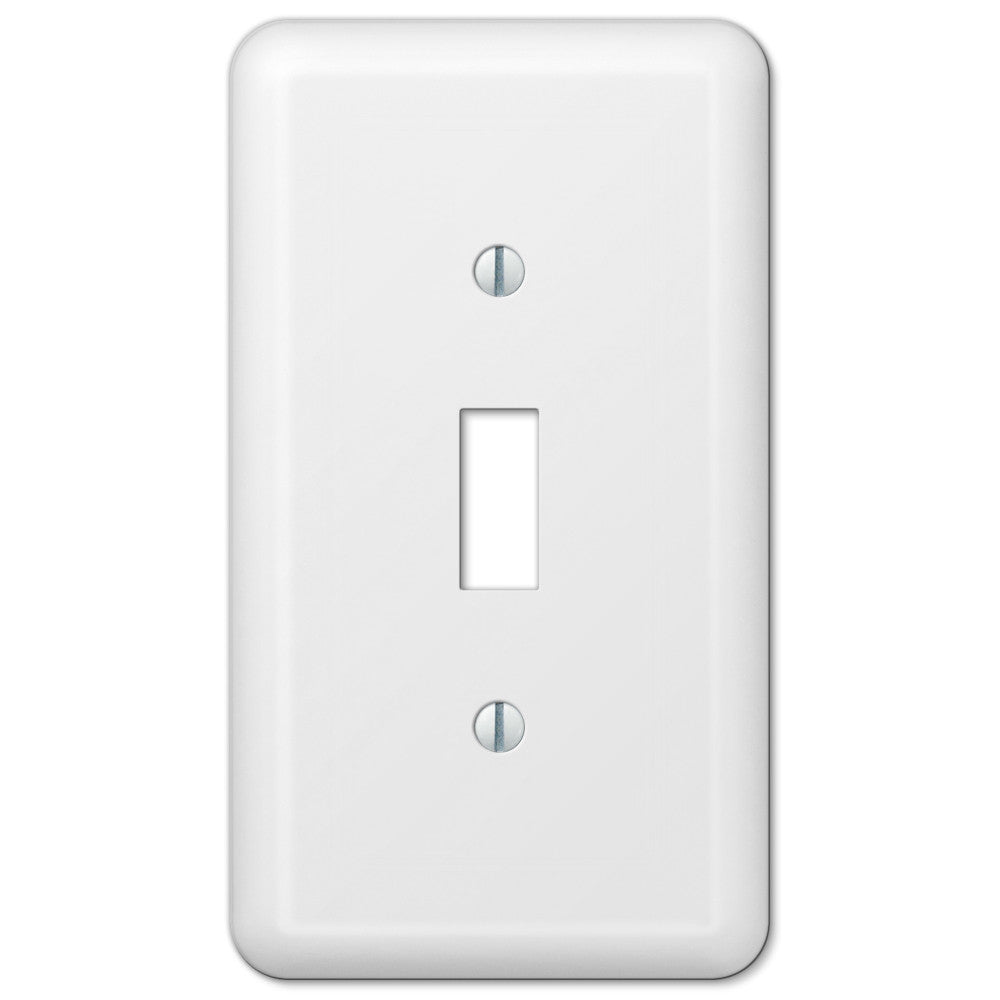 Placa de pared con 1 palanca de acero blanco Devon