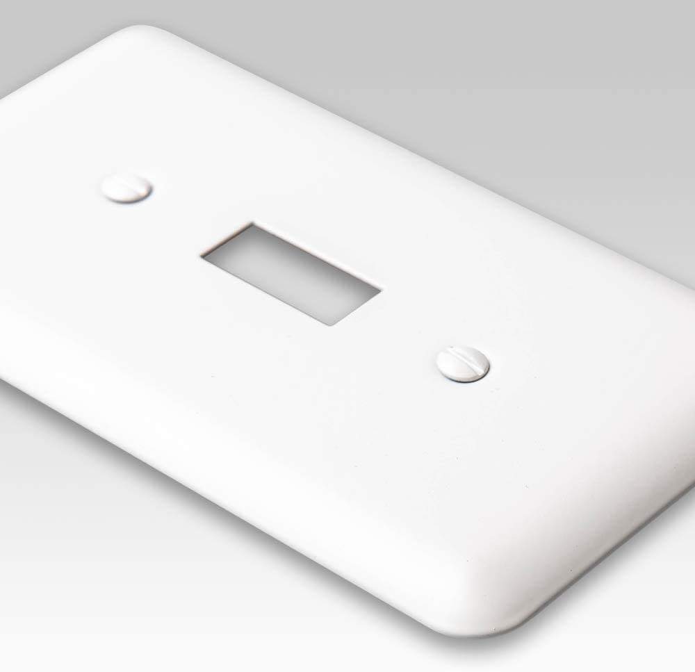 Devon White Steel - 2 Blank Wallplate