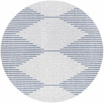 Alfombra de exterior Stephan en azul y crema