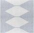 Alfombra de exterior Stephan en azul y crema