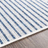 Alfombra de exterior Stephan en azul y crema