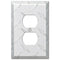 Placa de aluminio con forma de diamante - 1 placa de pared dúplex