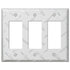 Placa de aluminio con forma de diamante: placa de pared con 3 balancines