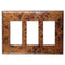Cobre claro envejecido - Placa de pared de 3 balancines