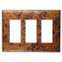Cobre claro envejecido - Placa de pared de 3 balancines
