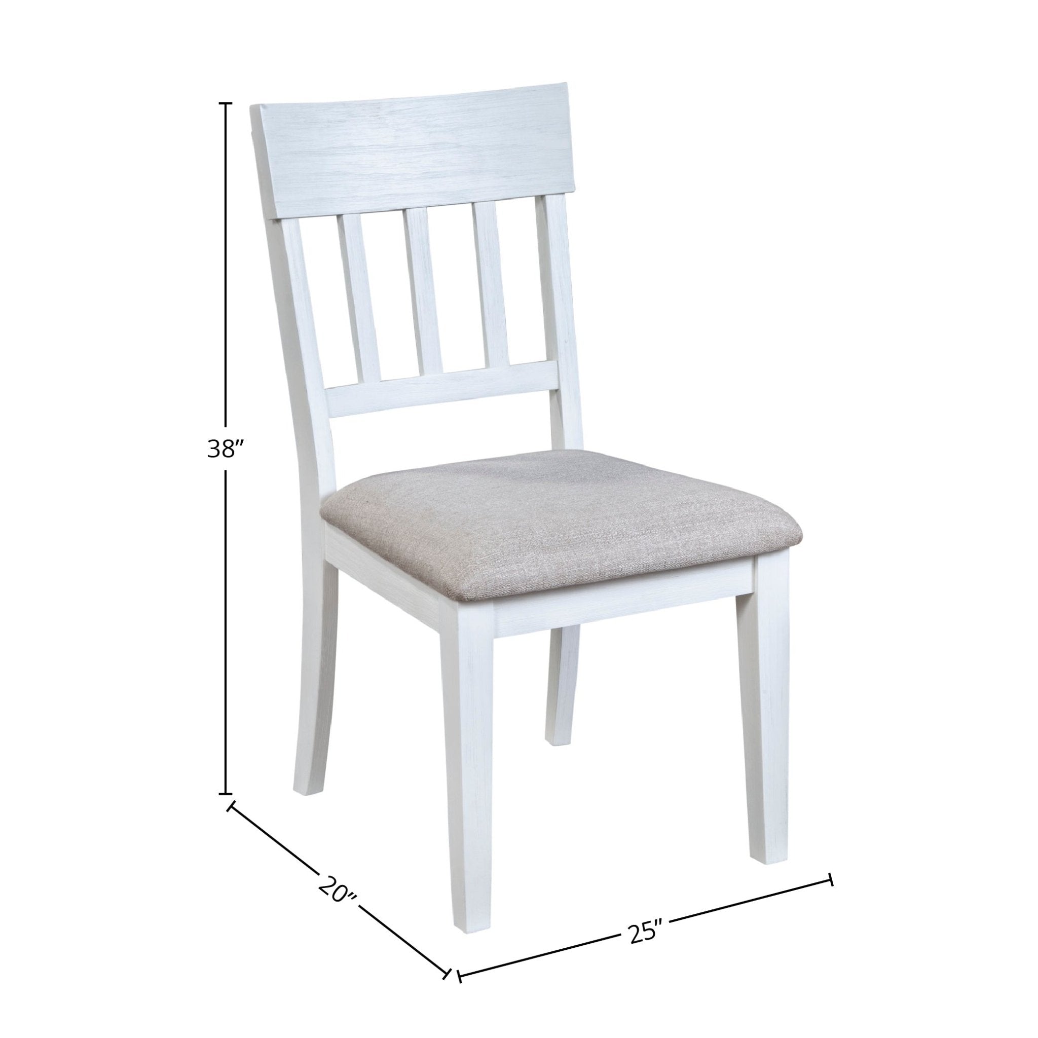 Juego de 2 sillas auxiliares Donham, color blanco