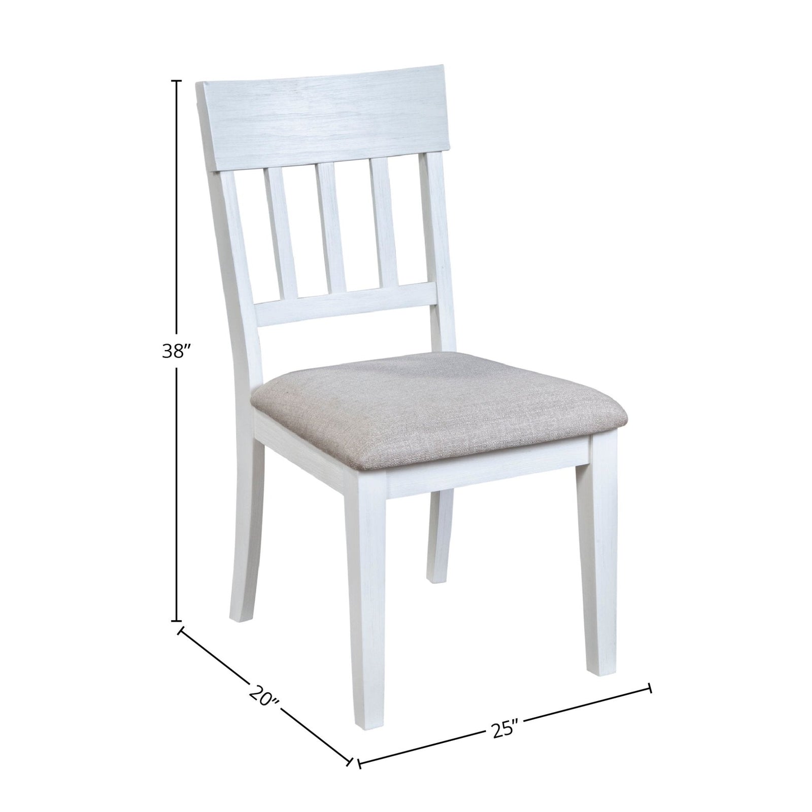 Juego de 2 sillas auxiliares Donham, color blanco