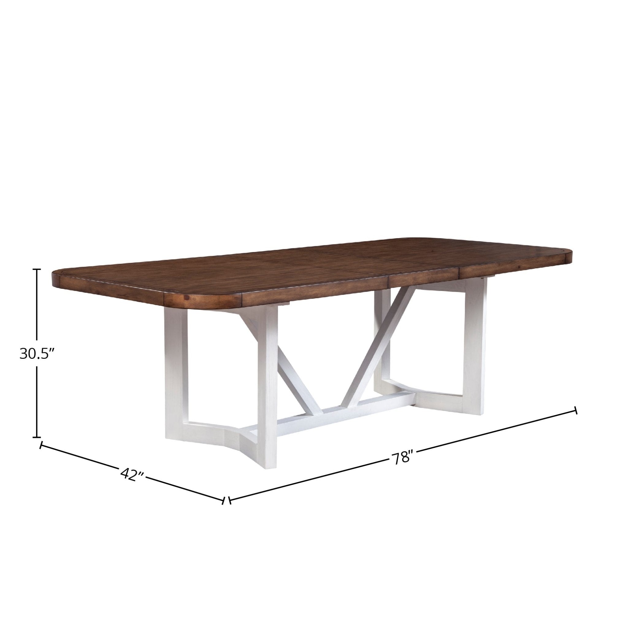 Mesa de comedor Donham de dos tonos