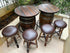 Mesa de bar de roble doble, bar de bourbon, reposapiés cómodo, barra de barril, barra de barril de whisky, mueble bar para vino