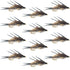 Double Bead Gold Ribbed Hare's Ear Nymph Fly Fishing Flies - Trout and Bass Wet Fly - 1 Dozen Flies Hook Size 14