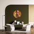 Doves and Flowers Printed Mirror Acrylic Circles