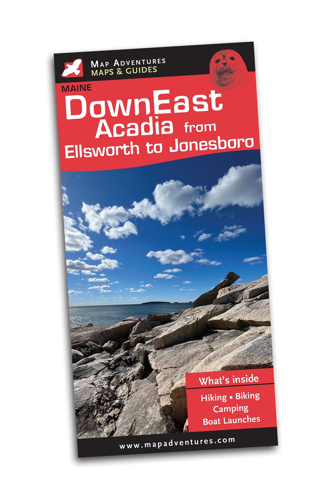 DownEast Acadia from Ellsworth to Jonesboro Hiking Trail Map