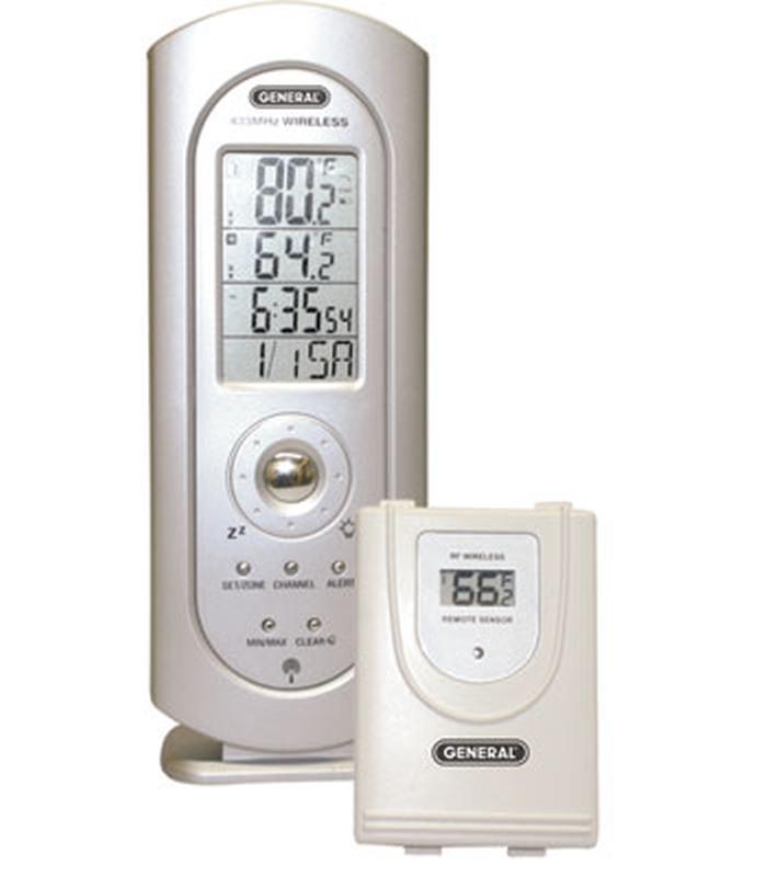 DTC500 Wireless Digital Thermometer w/ Clock.