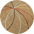 Davison Brown Geometric Modern Wool Rug