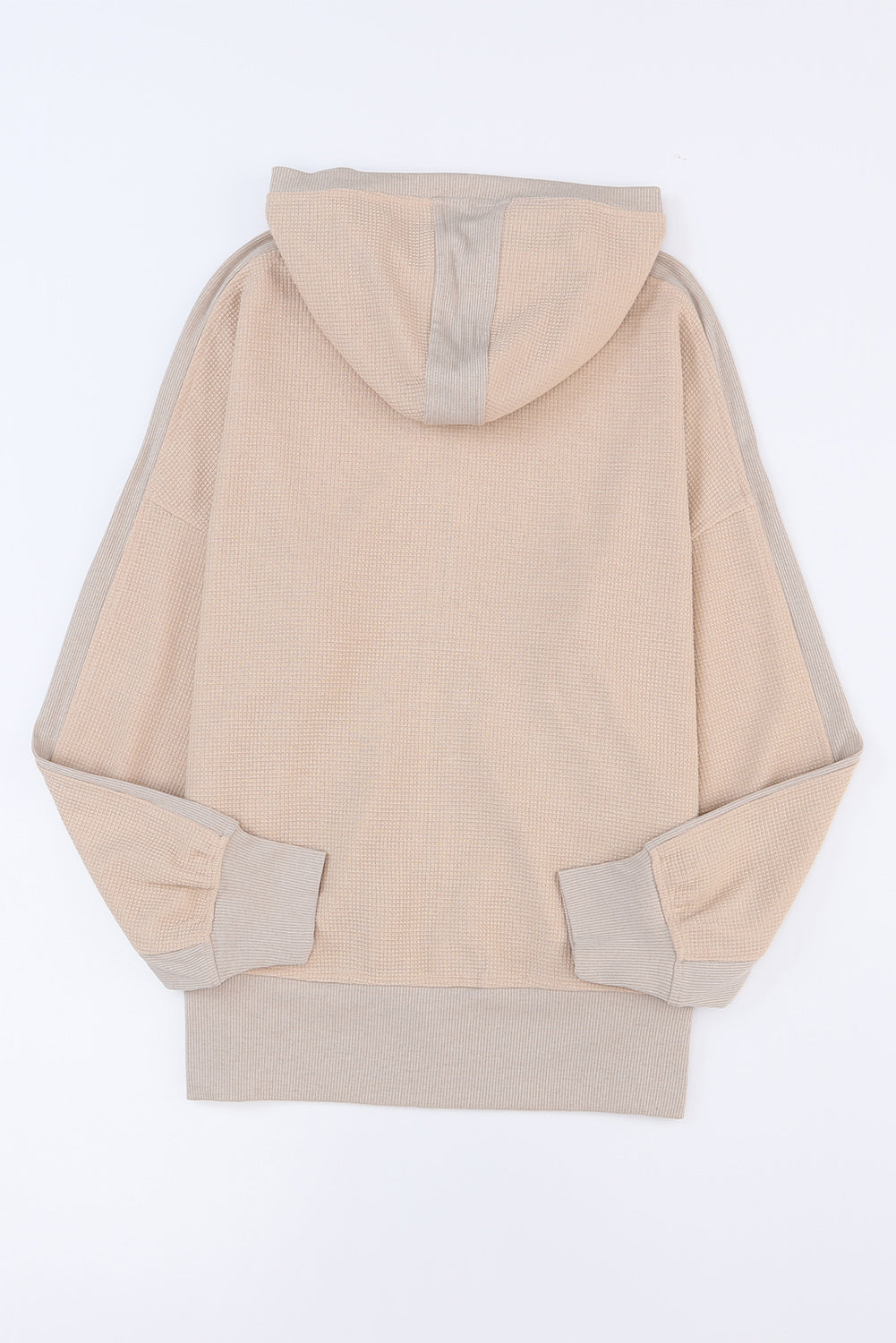 Colorblock Hooded Coat Plus Size