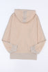 Colorblock Hooded Coat Plus Size