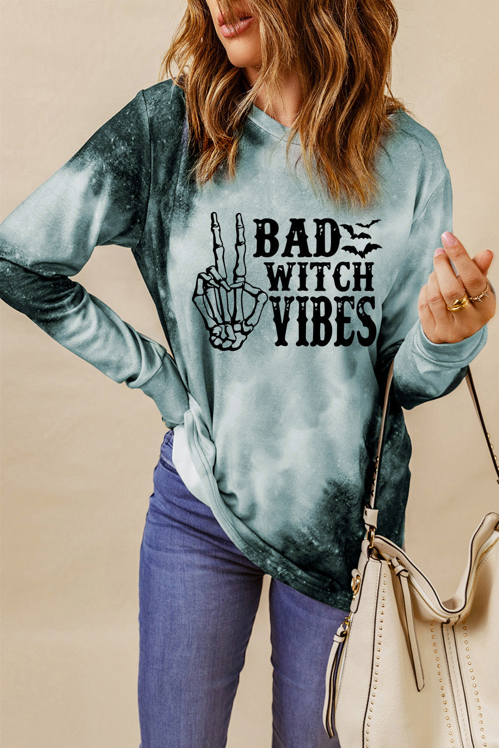 Plus Size Tie Dye Halloween Shirt