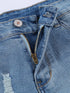 Patriotic Distressed Denim Shorts