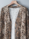Elegant Snakeskin Cardigan