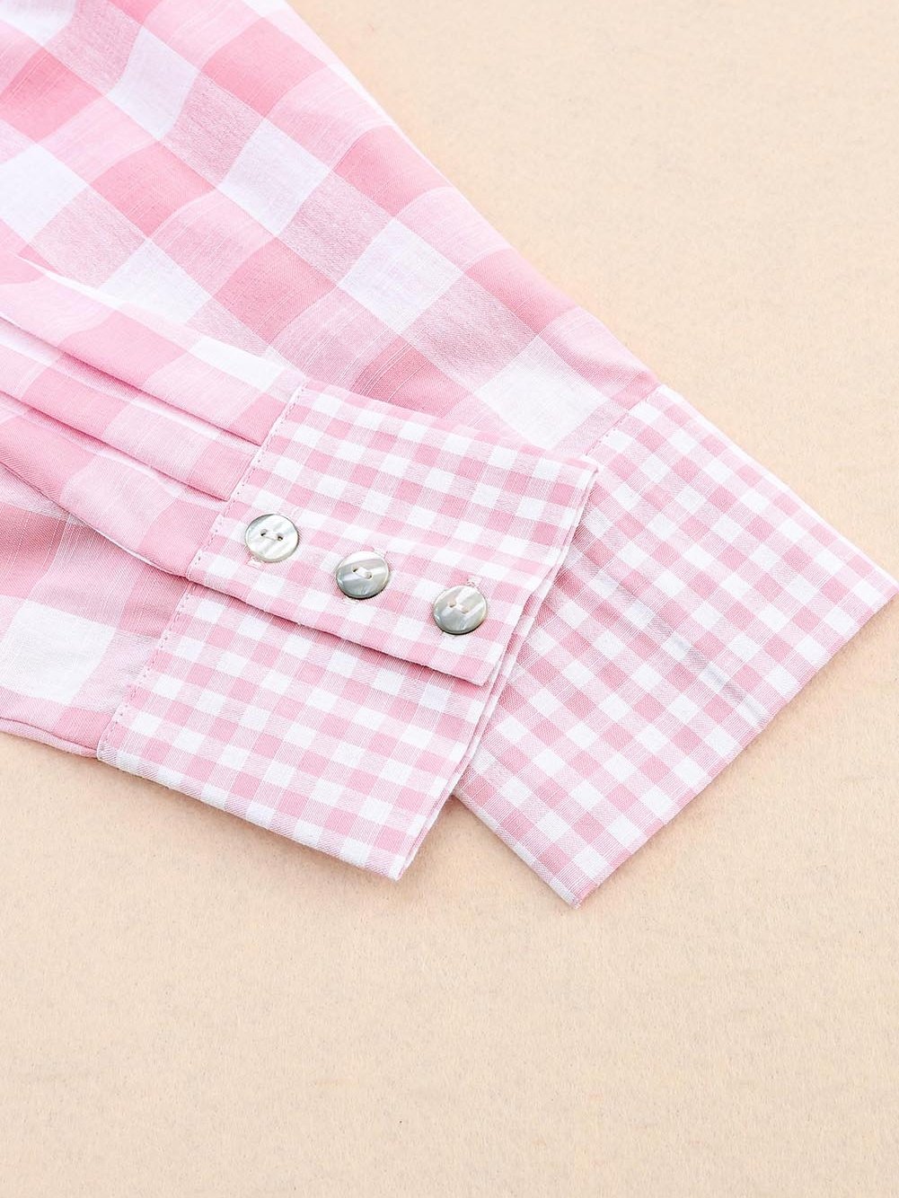 Versatile Pink Plaid Shirt