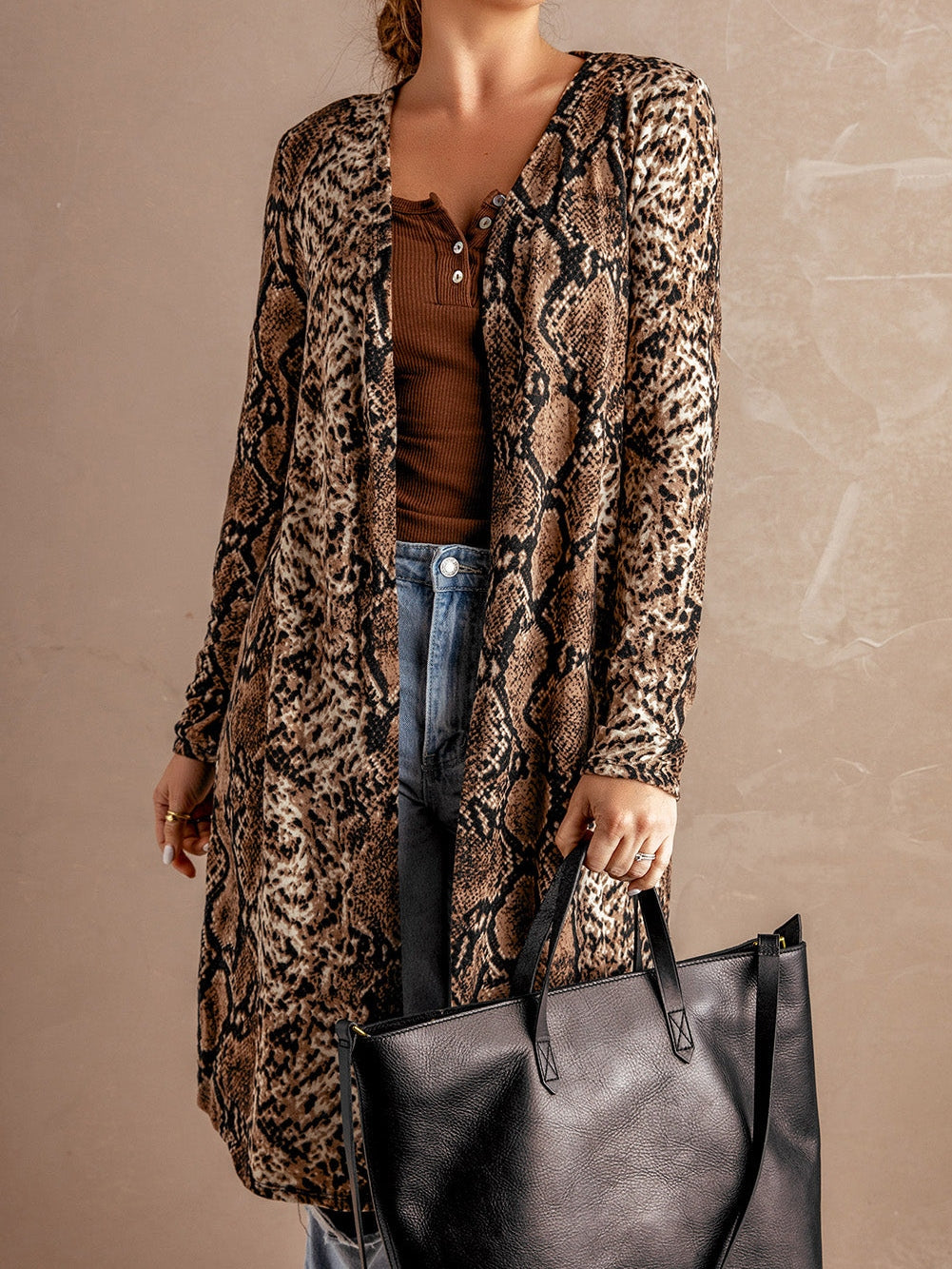 Bohemian Snakeskin Cardigan