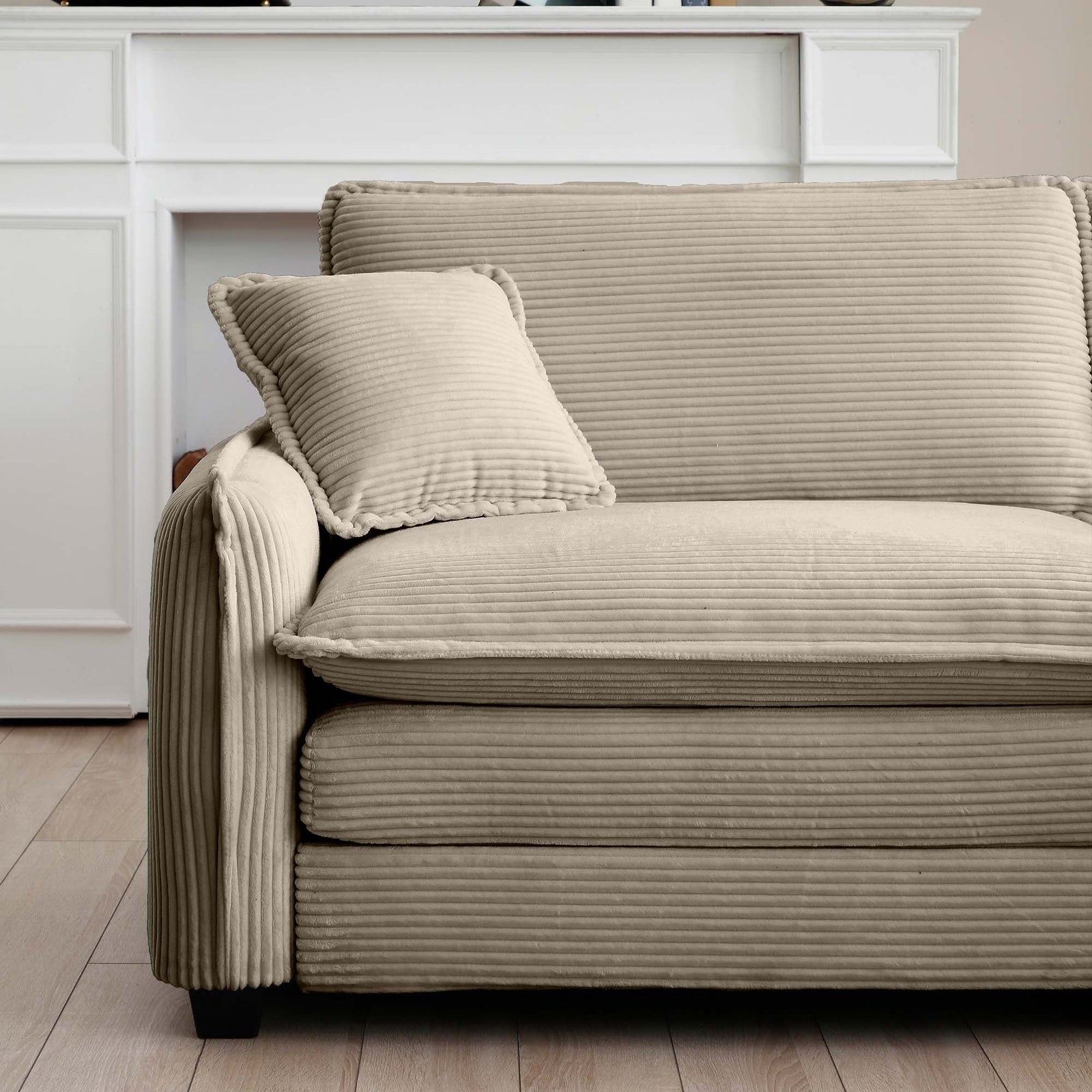 Walker Edison | Retro Chic: Corduroy Couch Cloud Modular Sofa Design