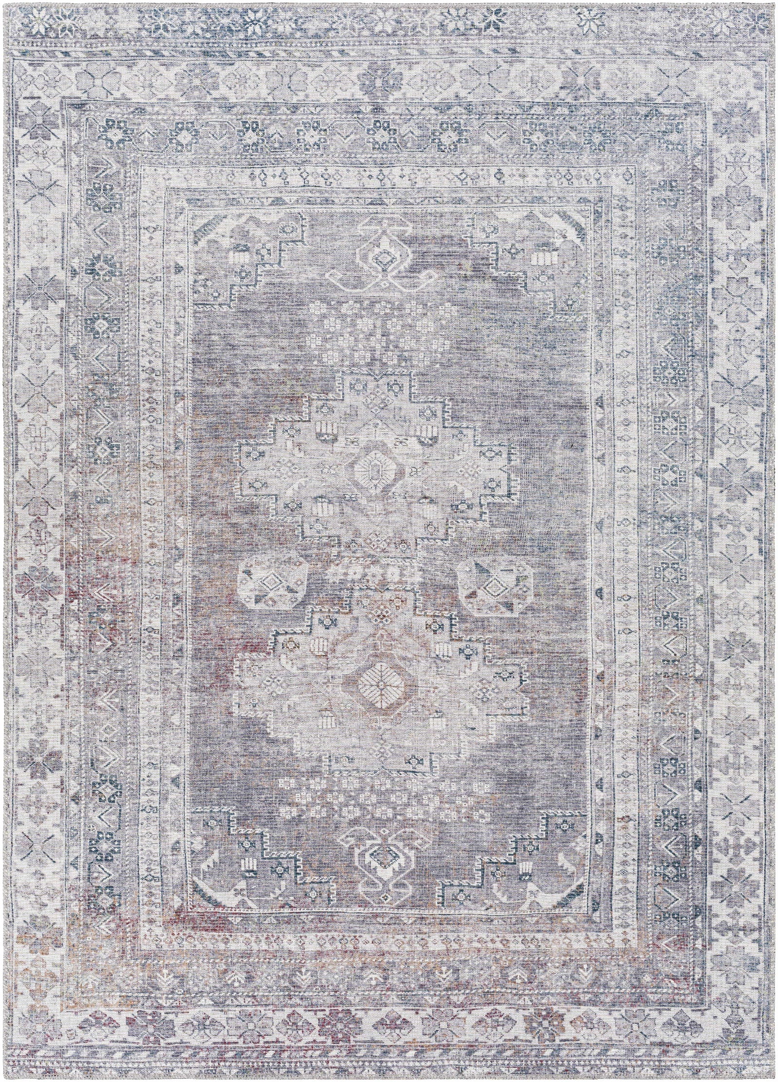 Alfombra lavable gris Baltinglass - Edición limitada