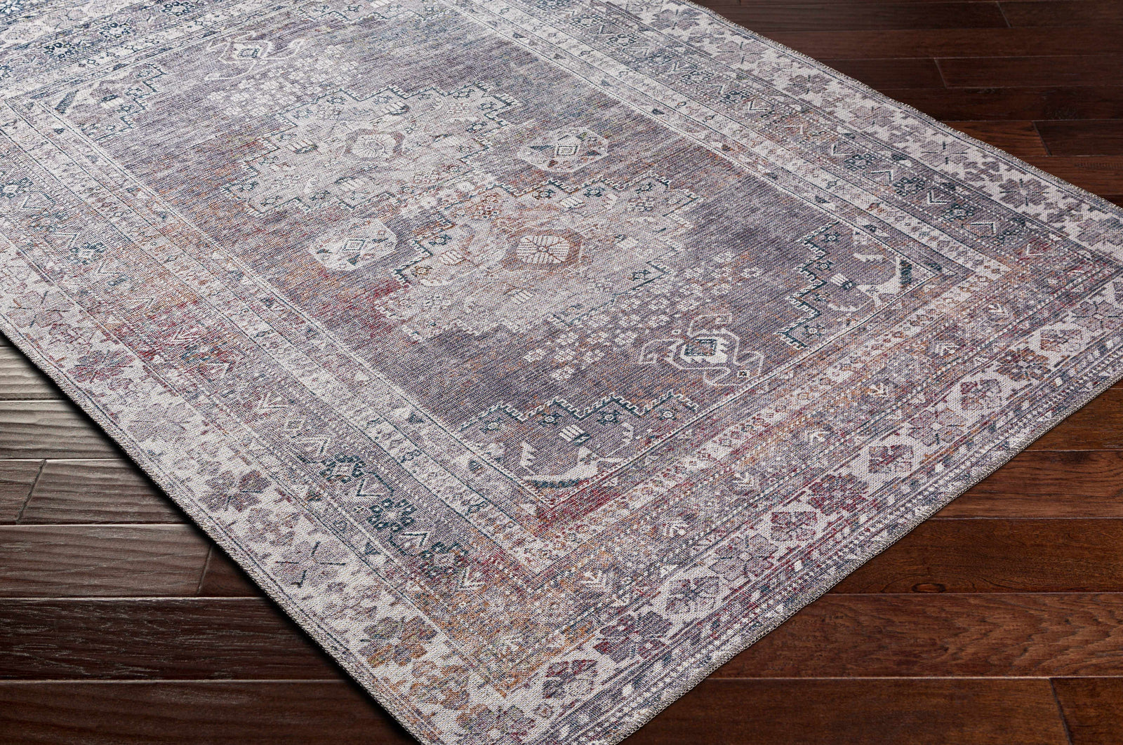 Alfombra lavable gris Baltinglass - Edición limitada
