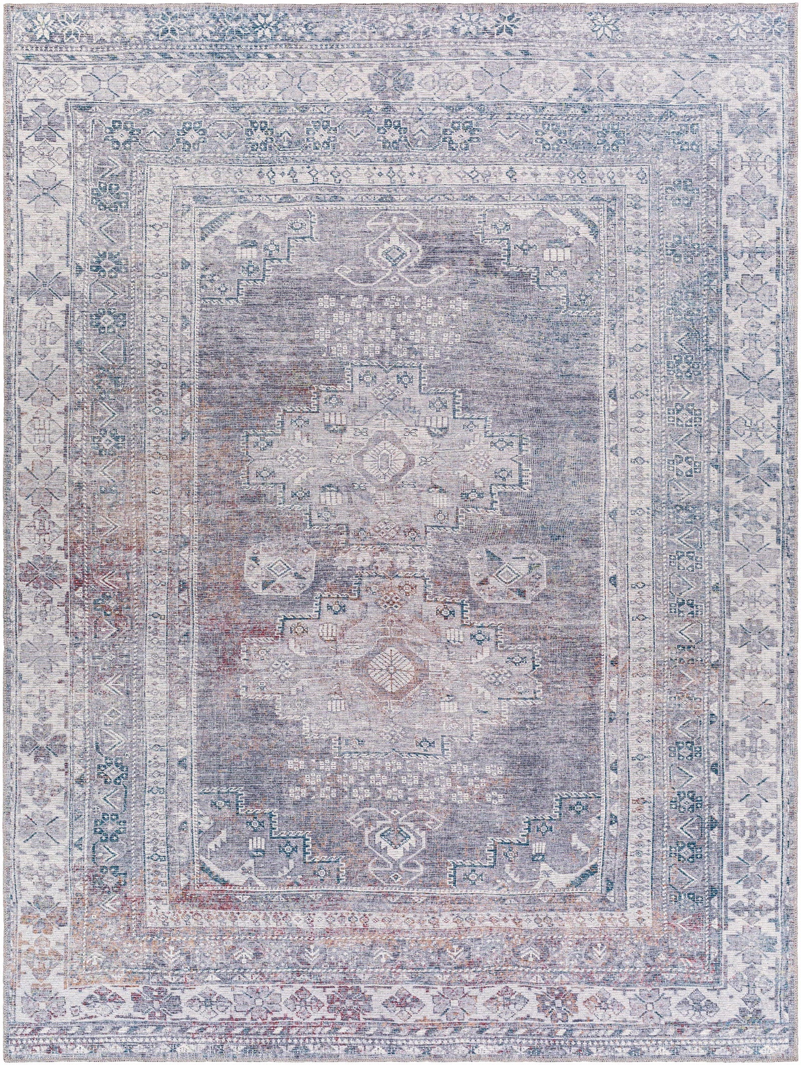 Alfombra lavable gris Baltinglass - Edición limitada