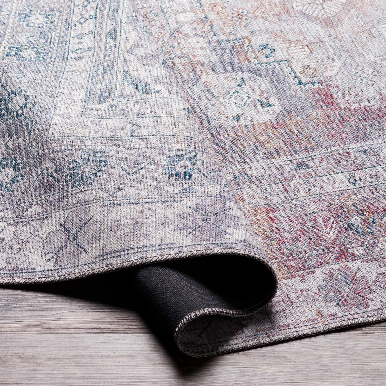 Alfombra lavable gris Baltinglass - Edición limitada